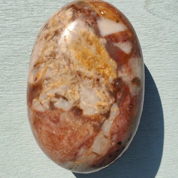 Rosita Jasper Palm Stone Pillow (XY13) - Picture 1 of 4